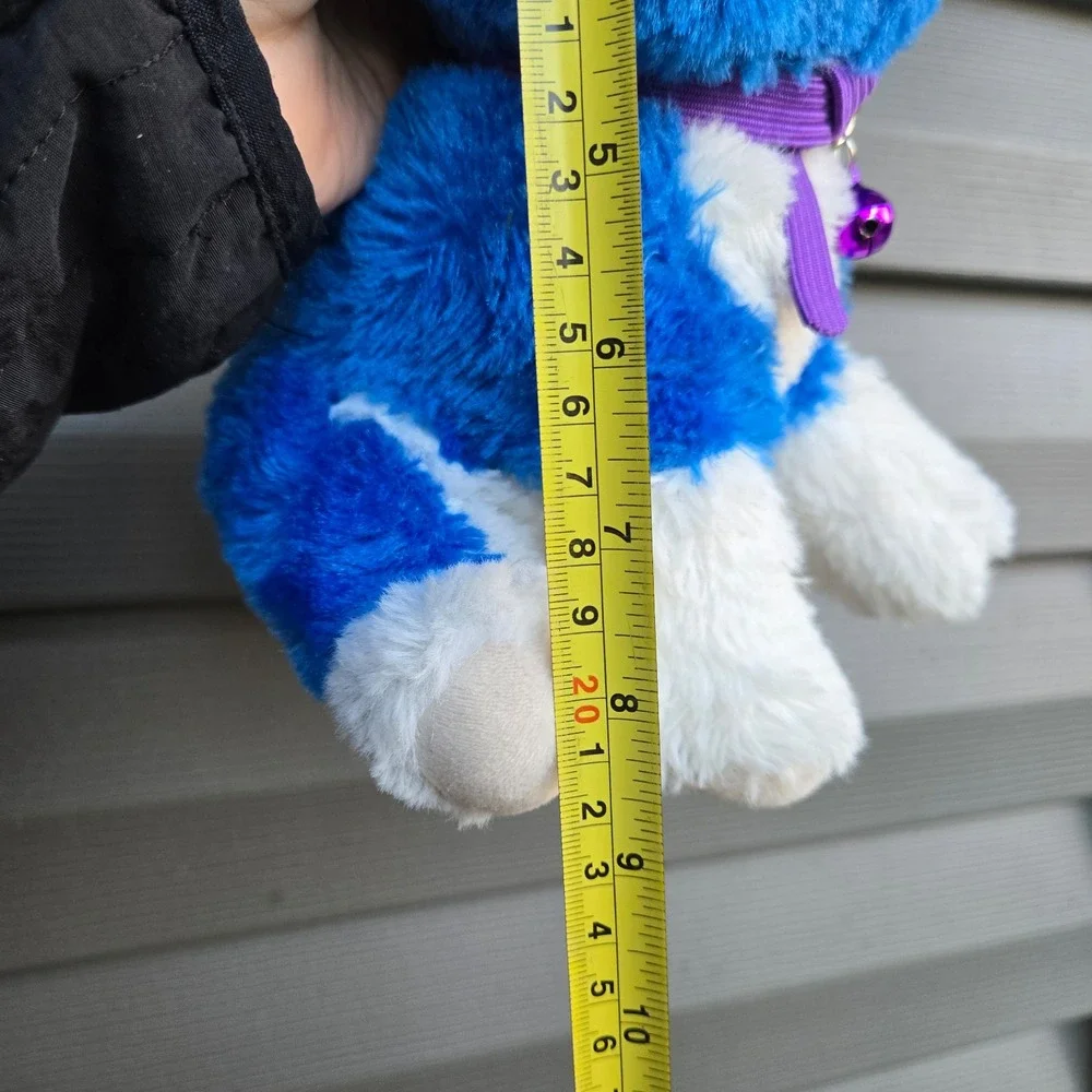 Fiesty pets William Mark Blue and White Stuffed plush toy